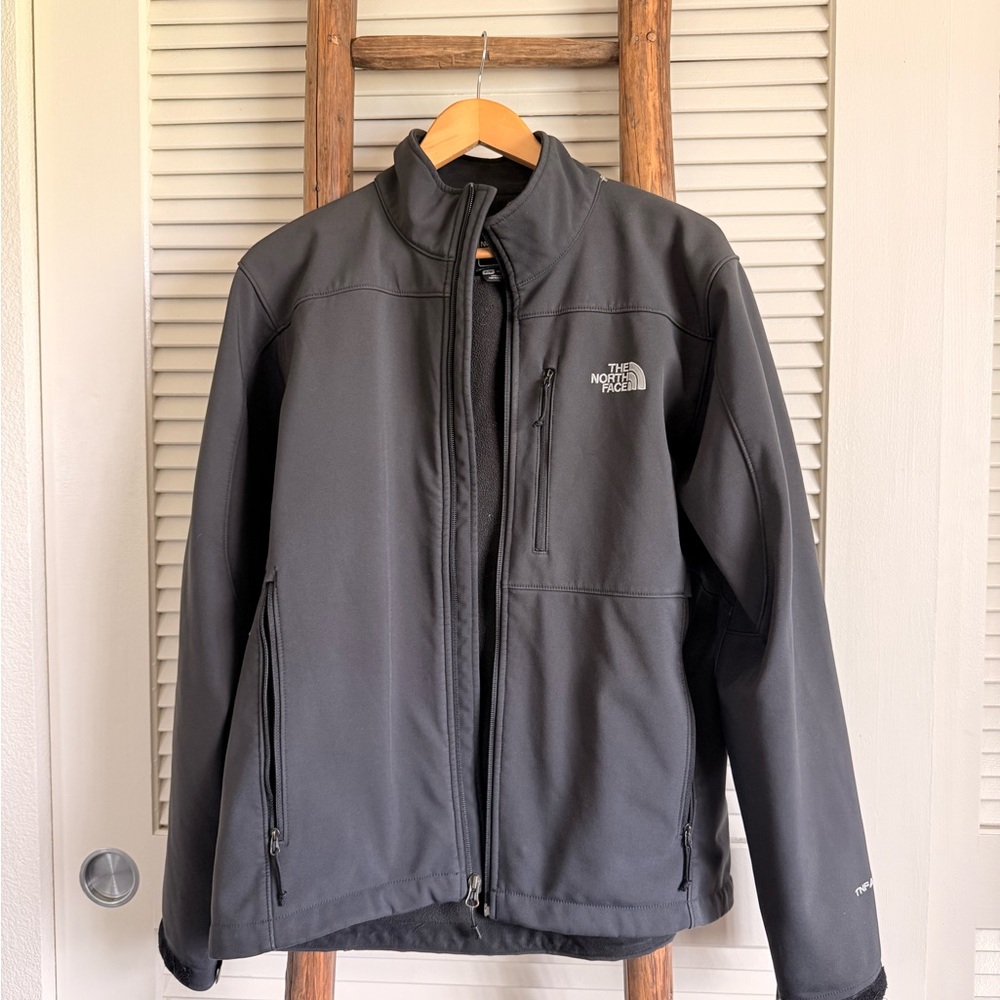 The North Face‎ Apex Bionic Softshell Jacket Mens M Black Good Windproof